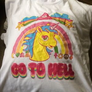 🔥 Unicorn Go To Hell T-shirt